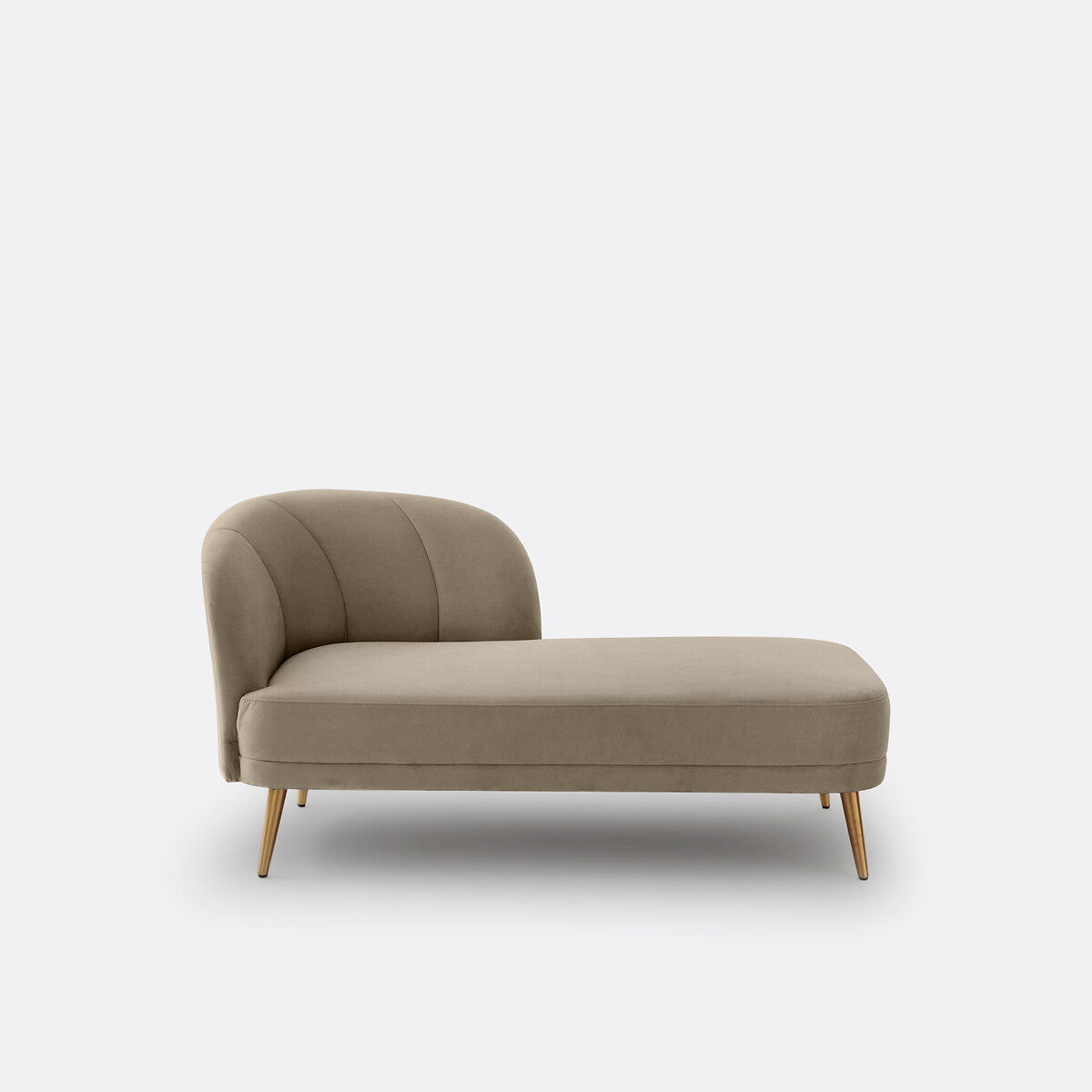 Chaise longue Marron grisaceo - GOIA