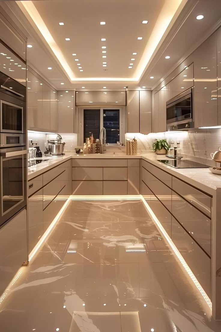 Cocina de melamina con led inteligente - ENEA