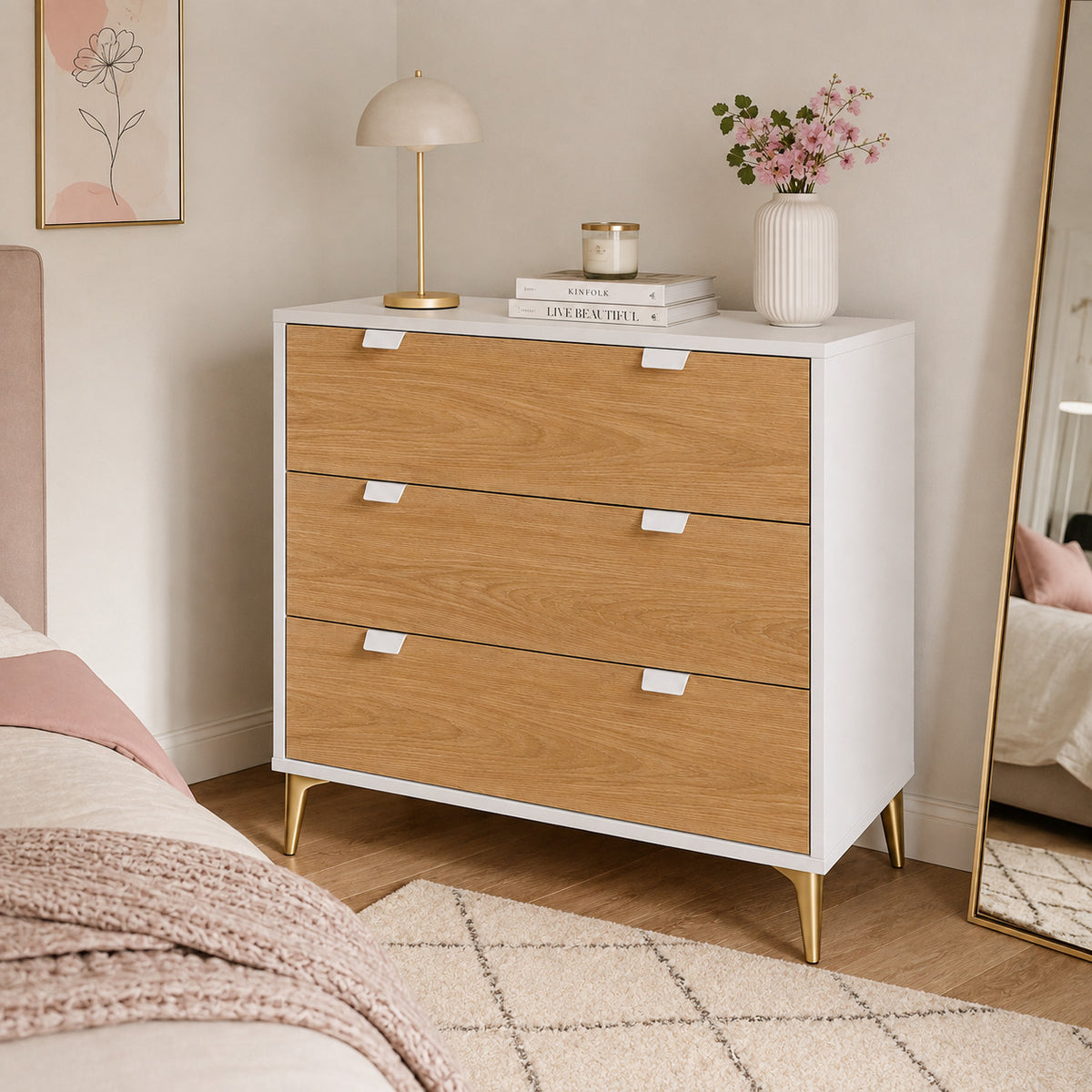 Comoda moderno de melamina - NAIRA - FAMUZE