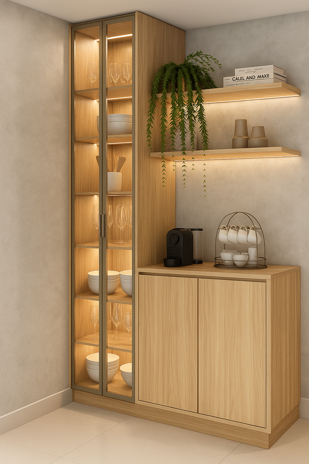 Mueble Bar en Melamina - LUXURY FAMUZE