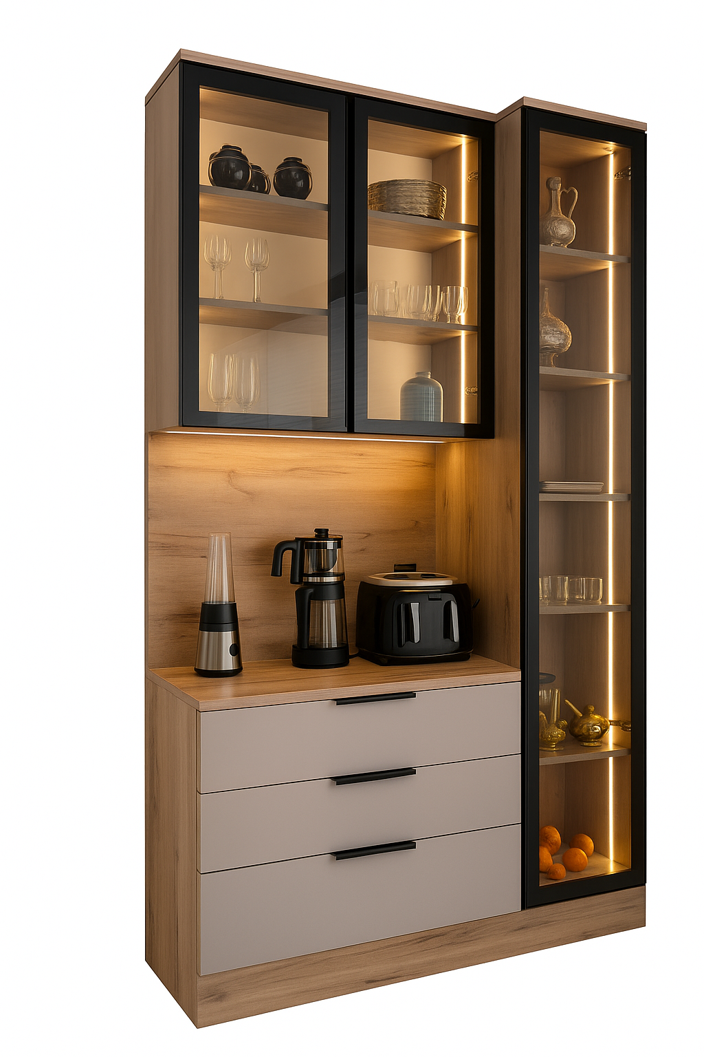Mueble Bar Modernos con Luz LED - ELITE FAMUZE