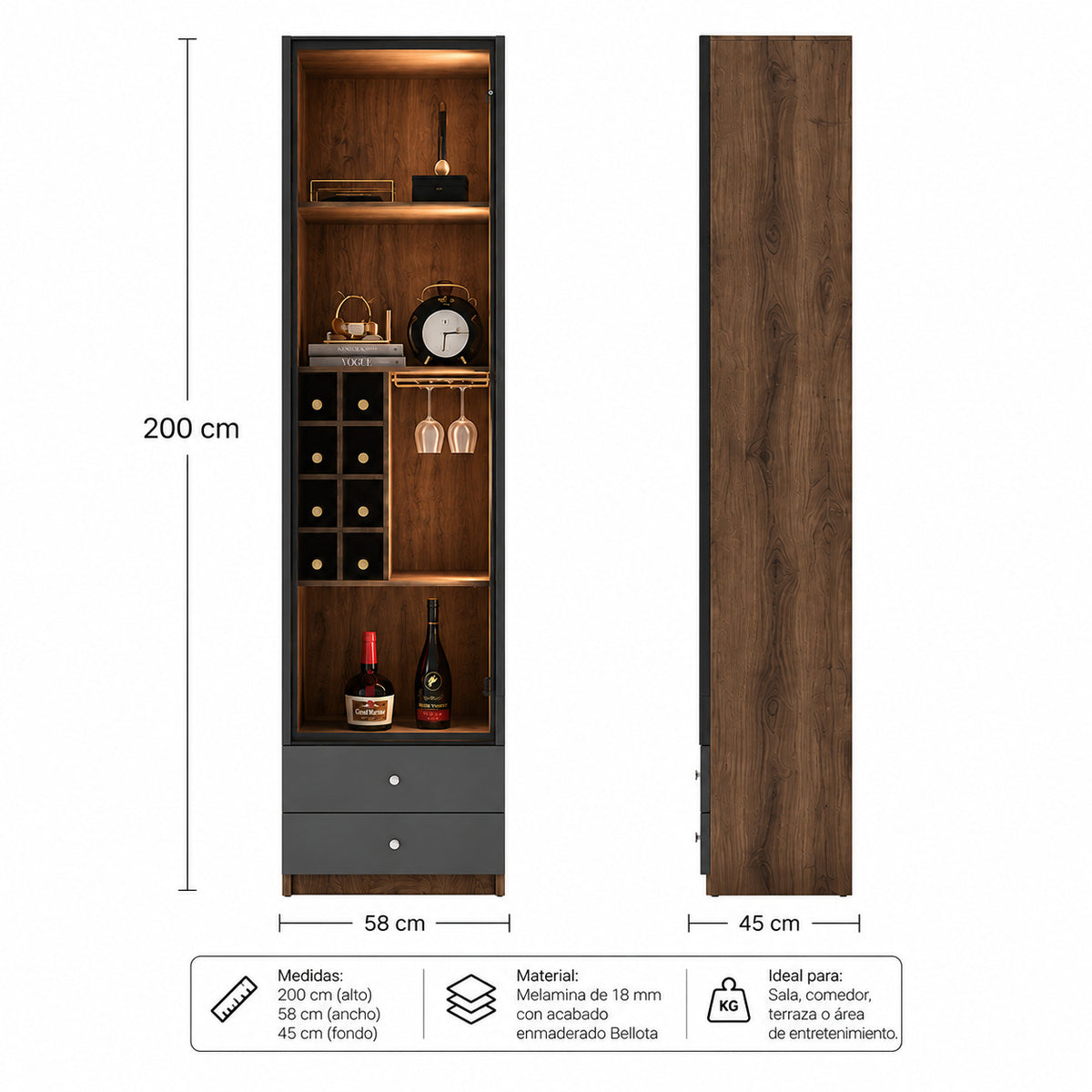 Mueble bar moderno - ADDY - FAMUZE