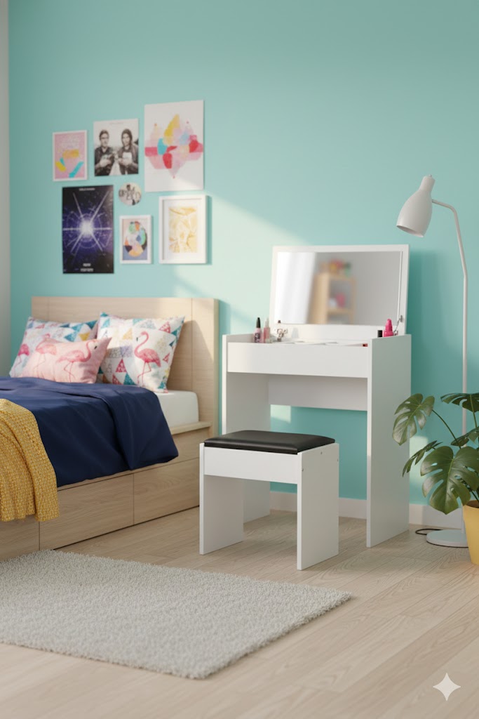 Tocador Moderno con espejo pegable – NOELIA FAMUZE