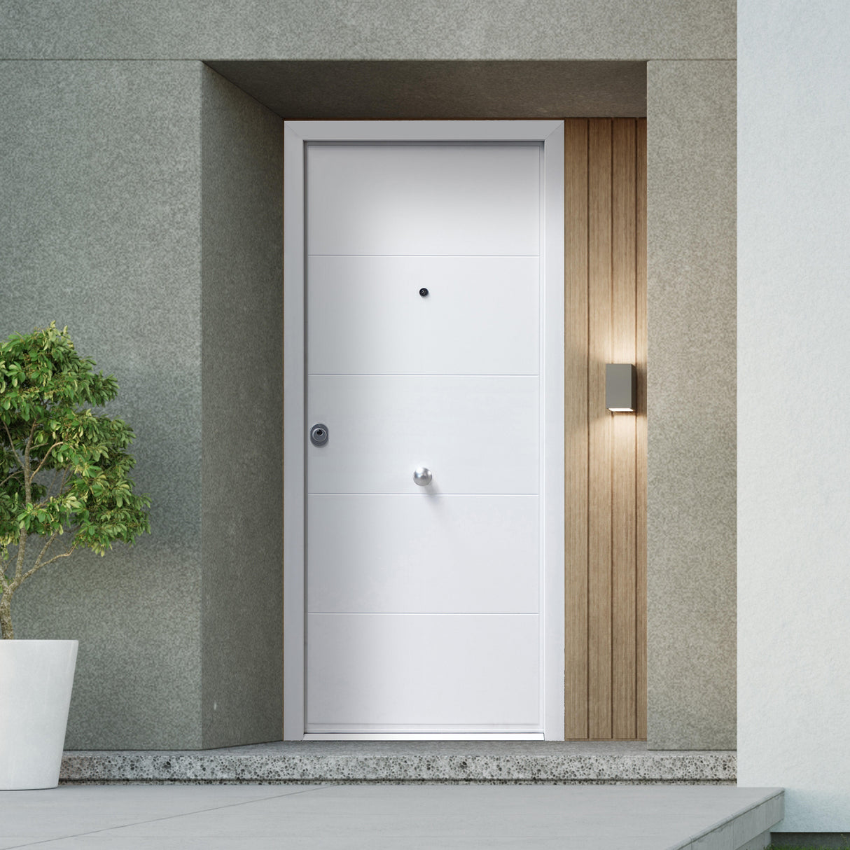 Puerta de madera principal - NEREUS