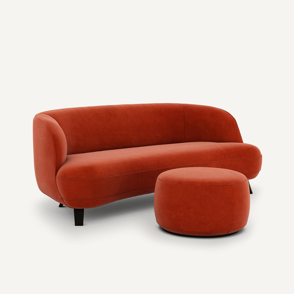 Puff Rojo cinabrio-BEESBURY