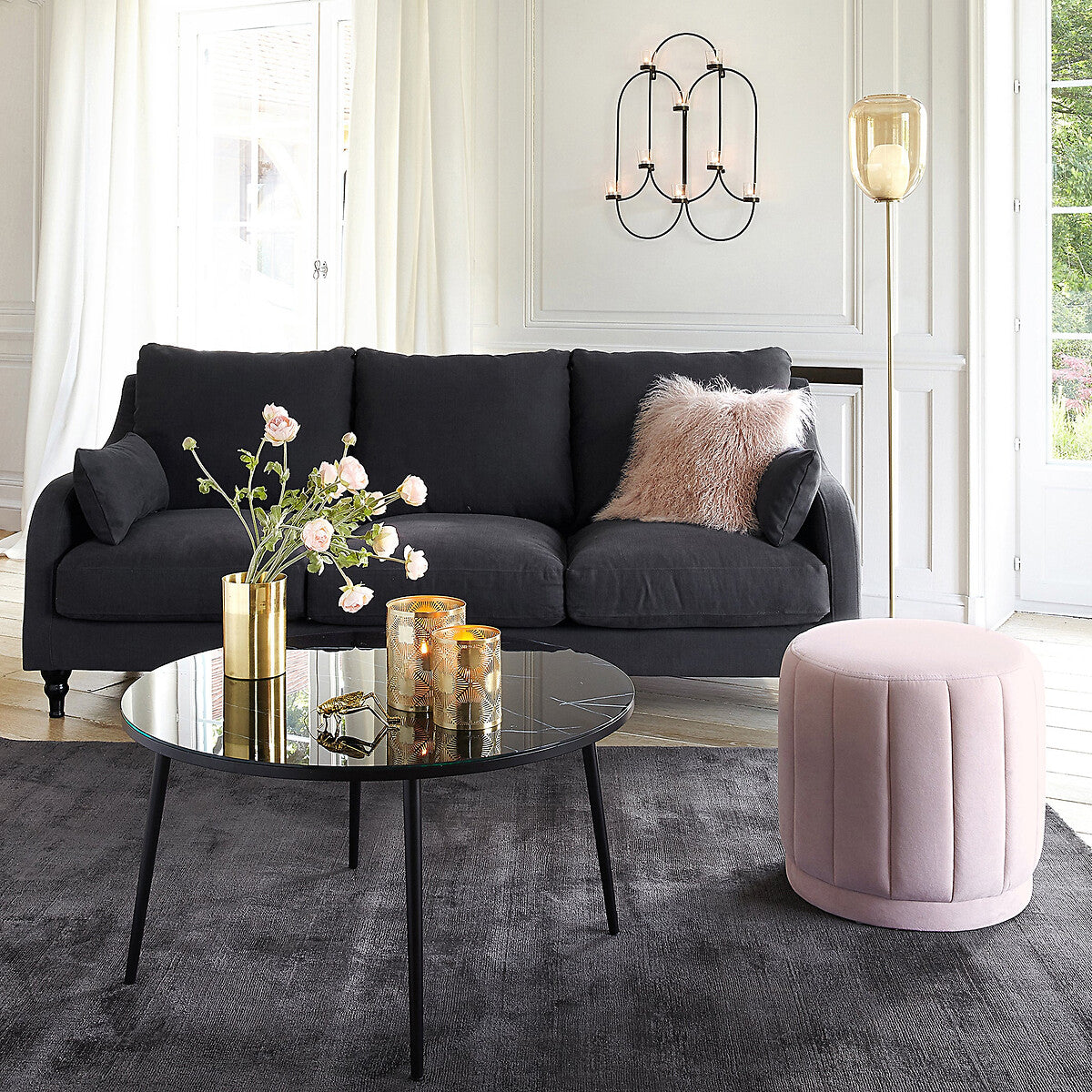 Puff Rosa pastel- GOIA