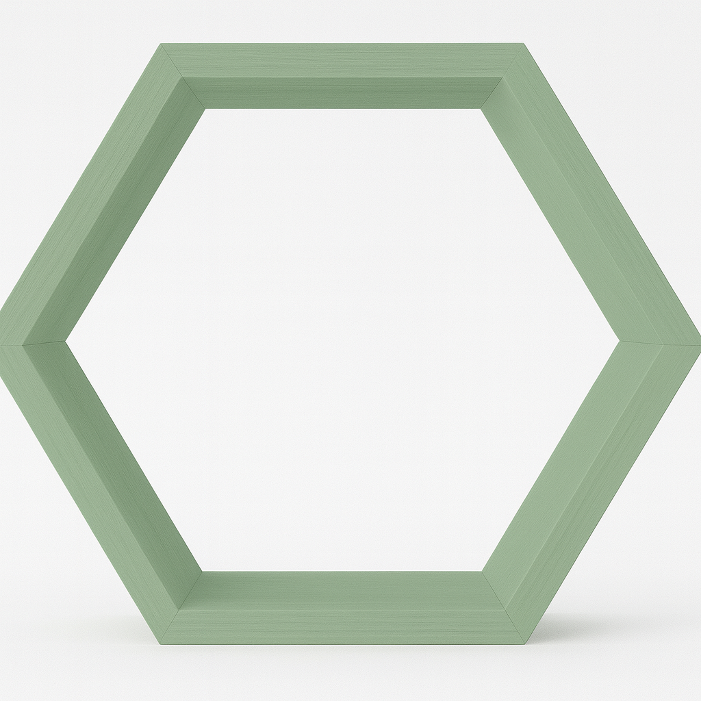 Repisa Hexagonal Flotante