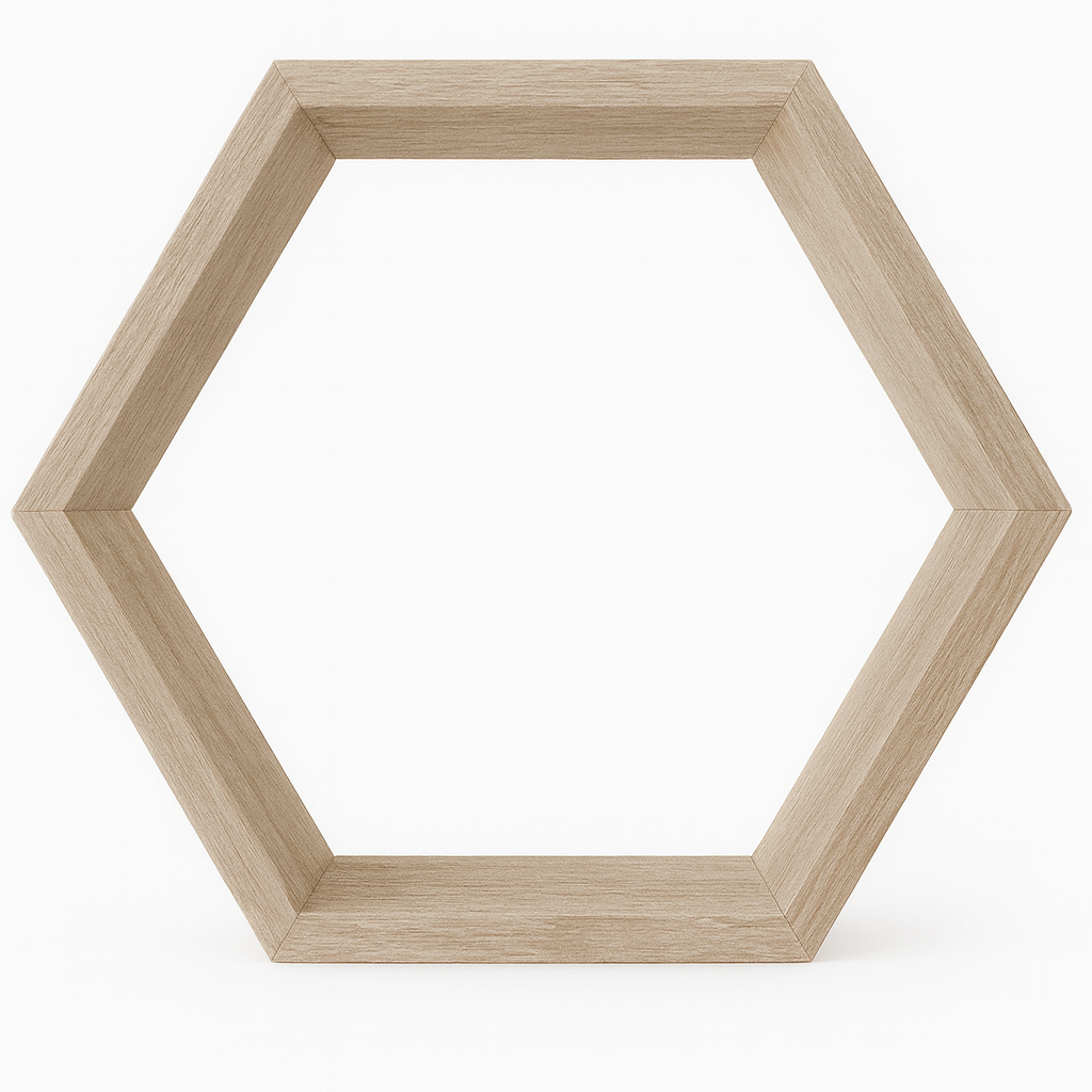 Repisa Hexagonal Flotante