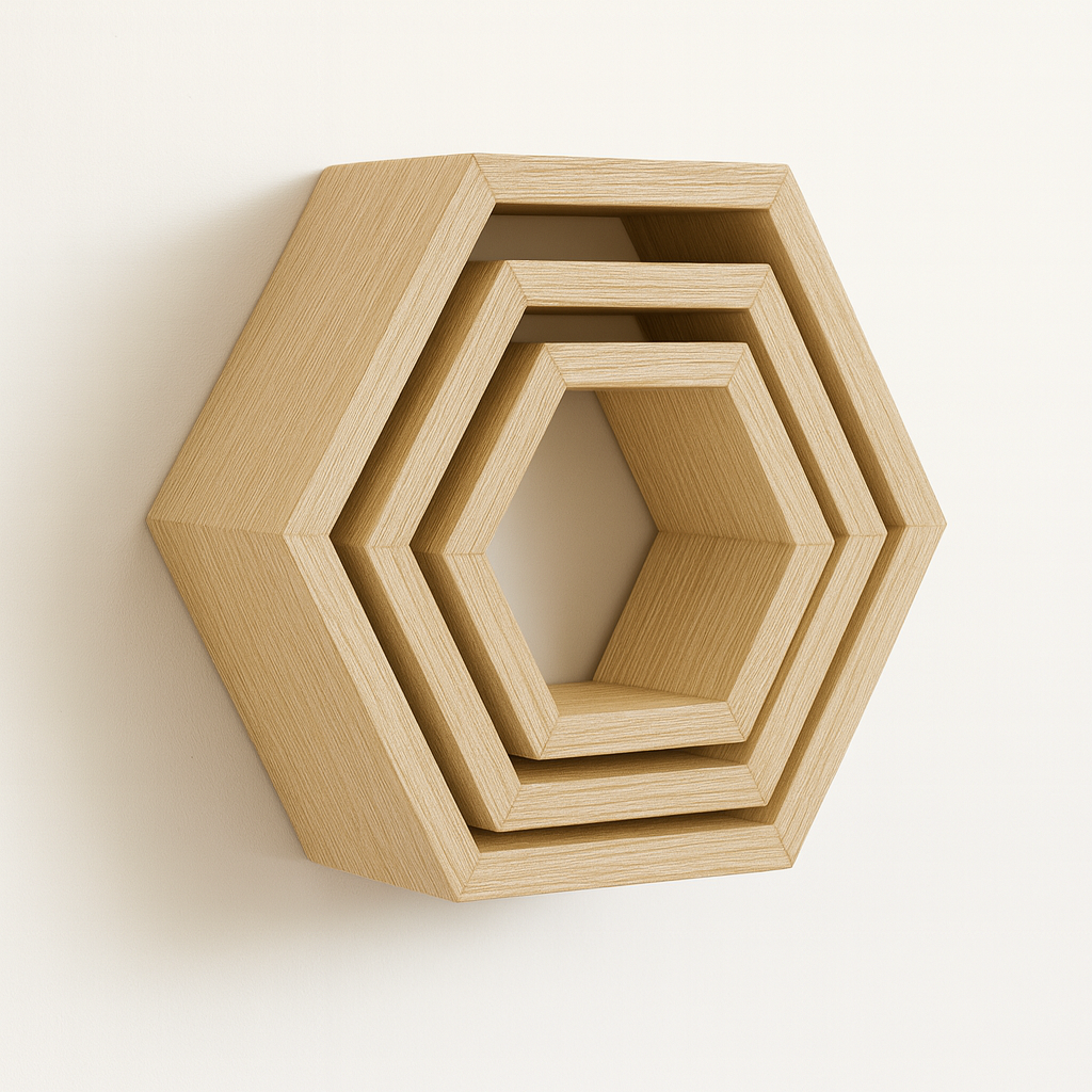 Repisa Hexagonal Flotante