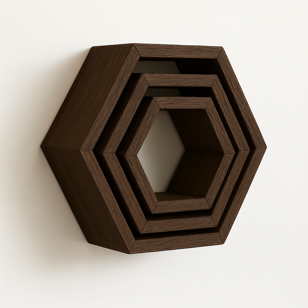 Repisa Hexagonal Flotante