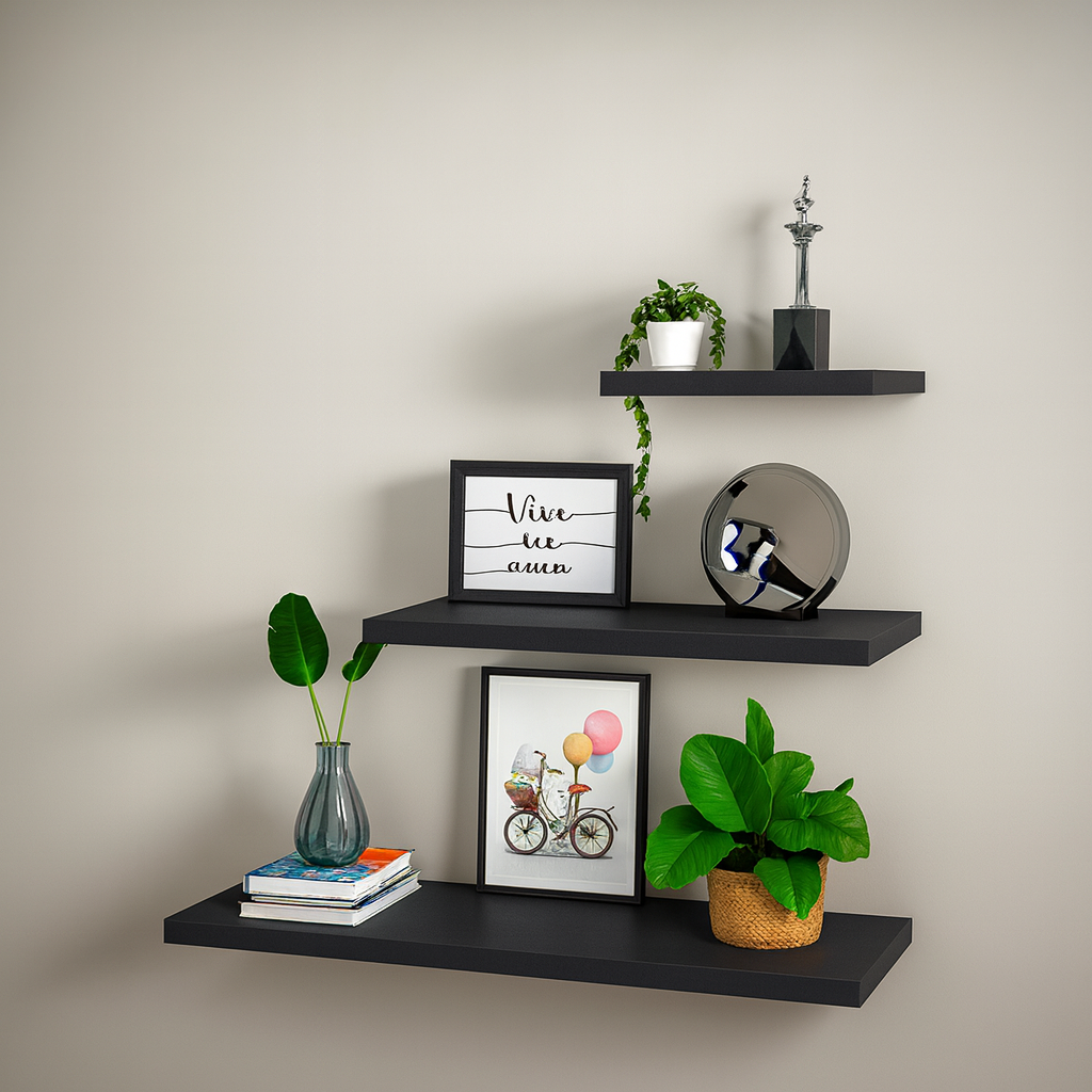 Repisas Flotante De Melamina Pack X 3 Und - FAMUZE