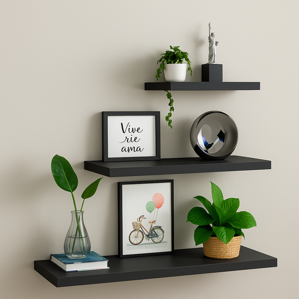 Repisas Flotante De Melamina Pack X 3 Und - FAMUZE