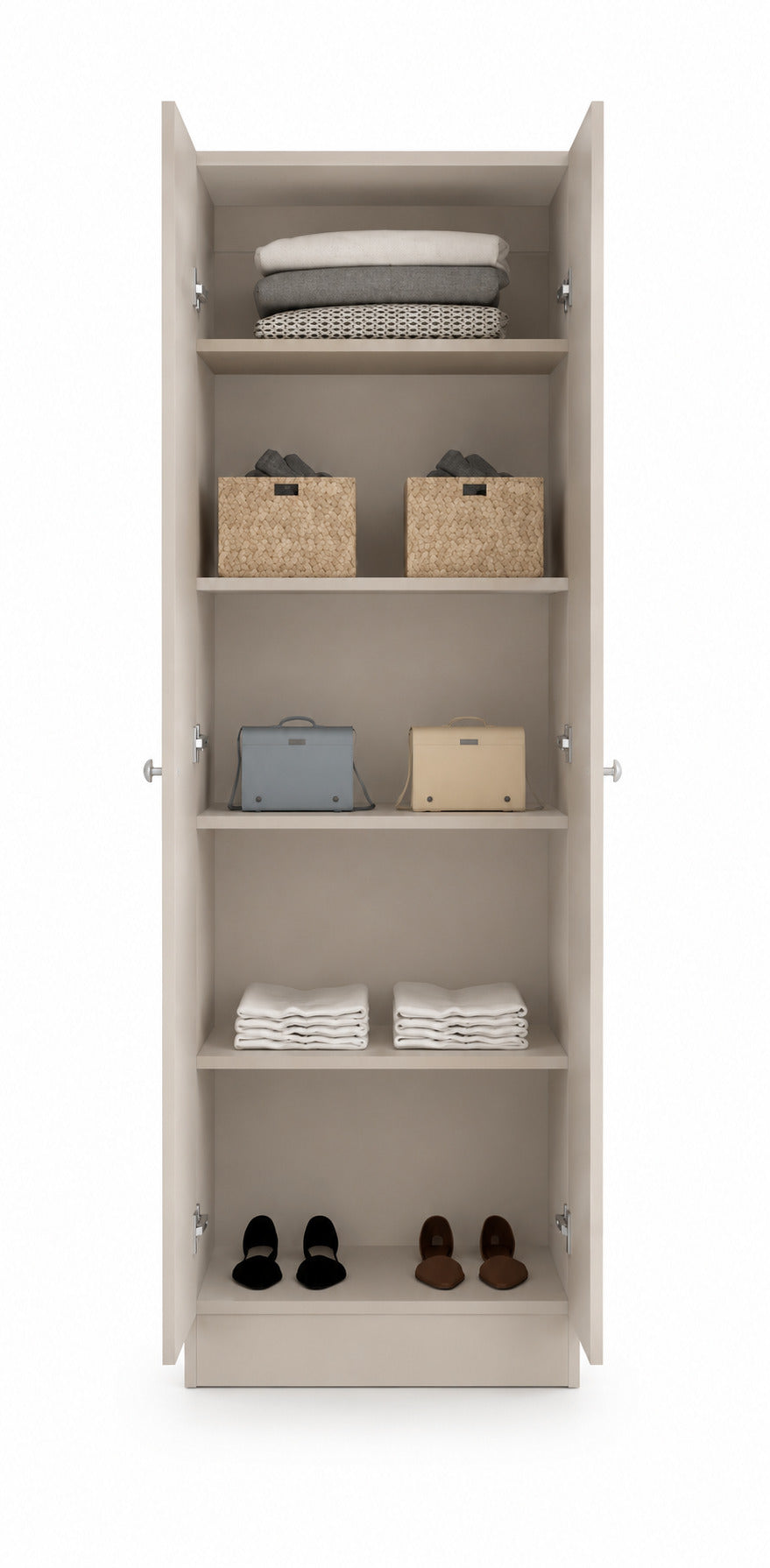 Ropero moderno de melamina - ABBY - FAMUZE