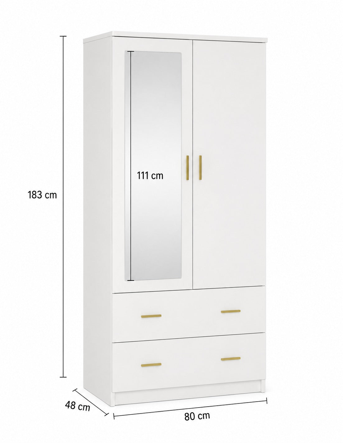 Ropero moderno de melamina - CARRY FAMUZE