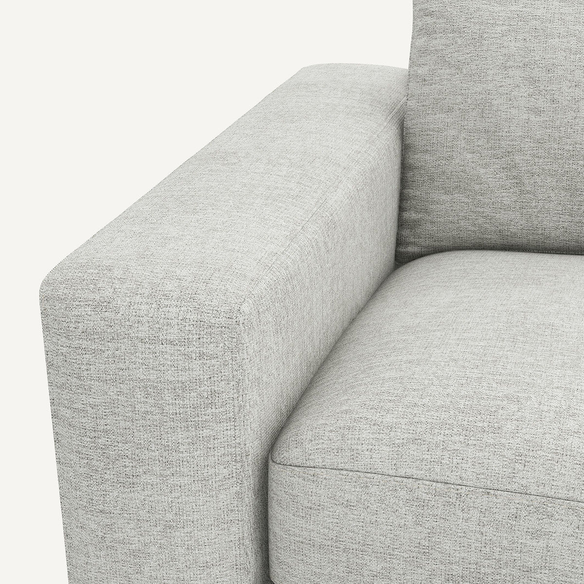 Sofá de terciopelo Gris claro - BAELA