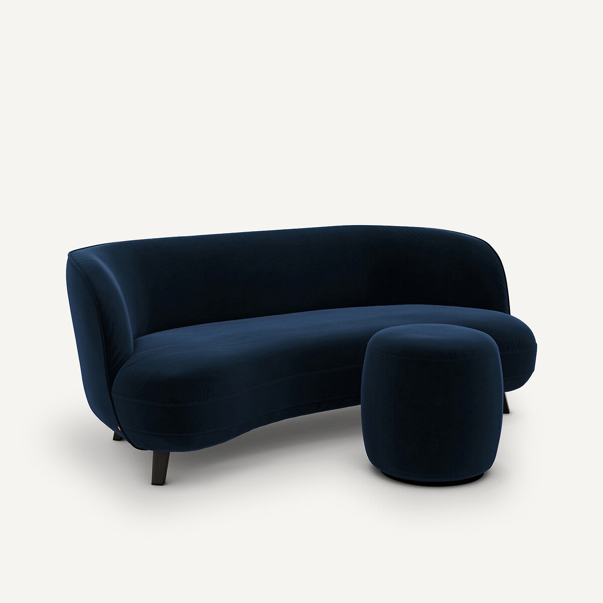 Sofa de 3P Azul Oscuro- BEESBURY