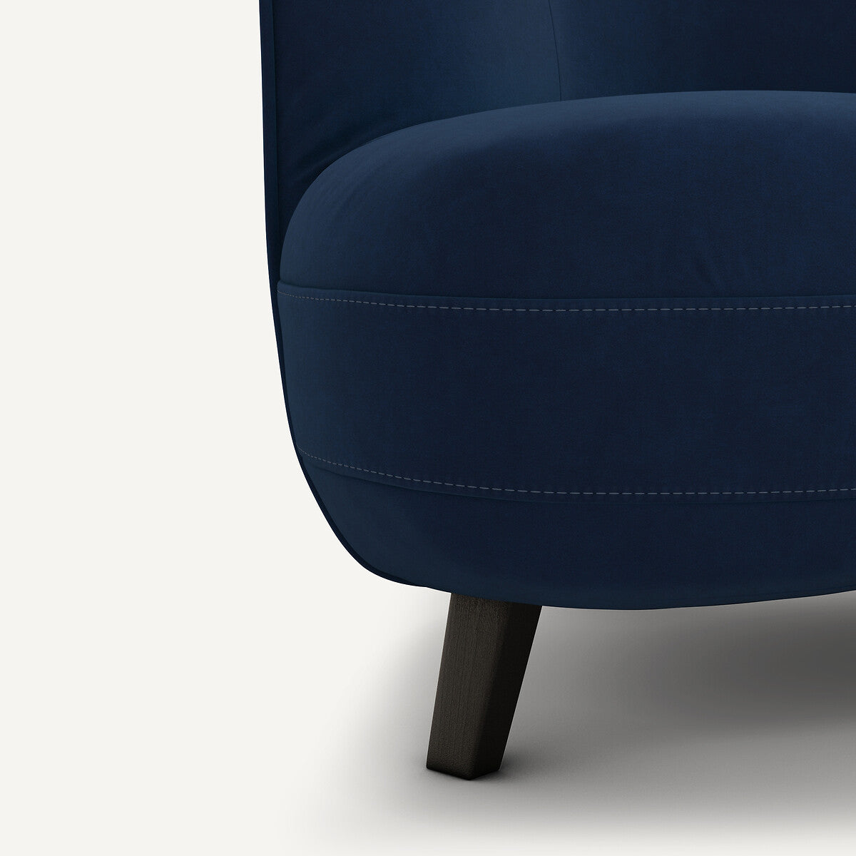 Sofa de 3P Azul Oscuro- BEESBURY