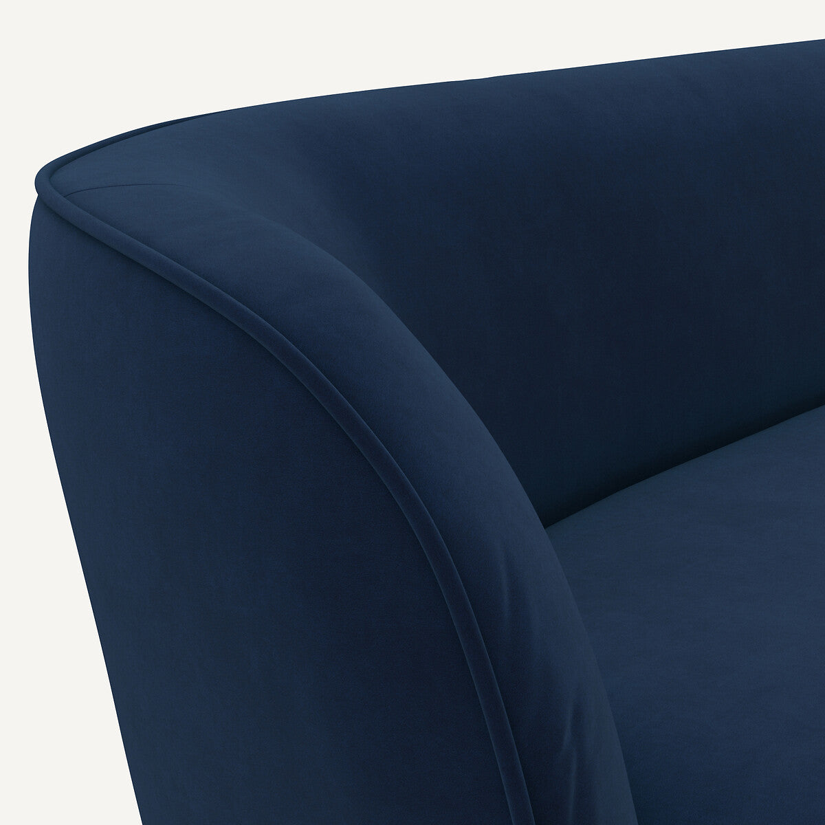 Sofa de 3P Azul Oscuro- BEESBURY