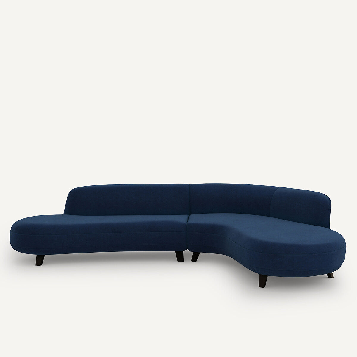 Sofá seccional Azul Oscuro II - BEESBURY