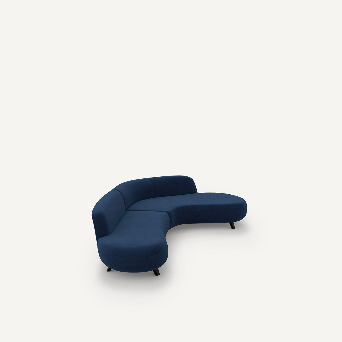 Sofá seccional Azul Oscuro II - BEESBURY