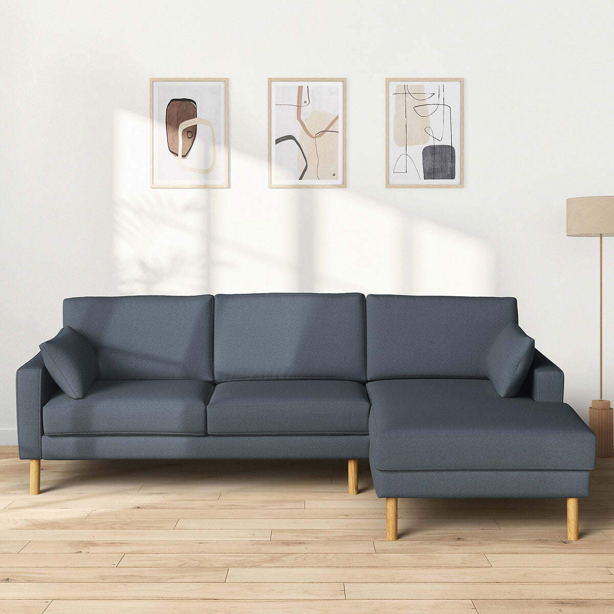 Sofá seccional Azul celedón - BAELON