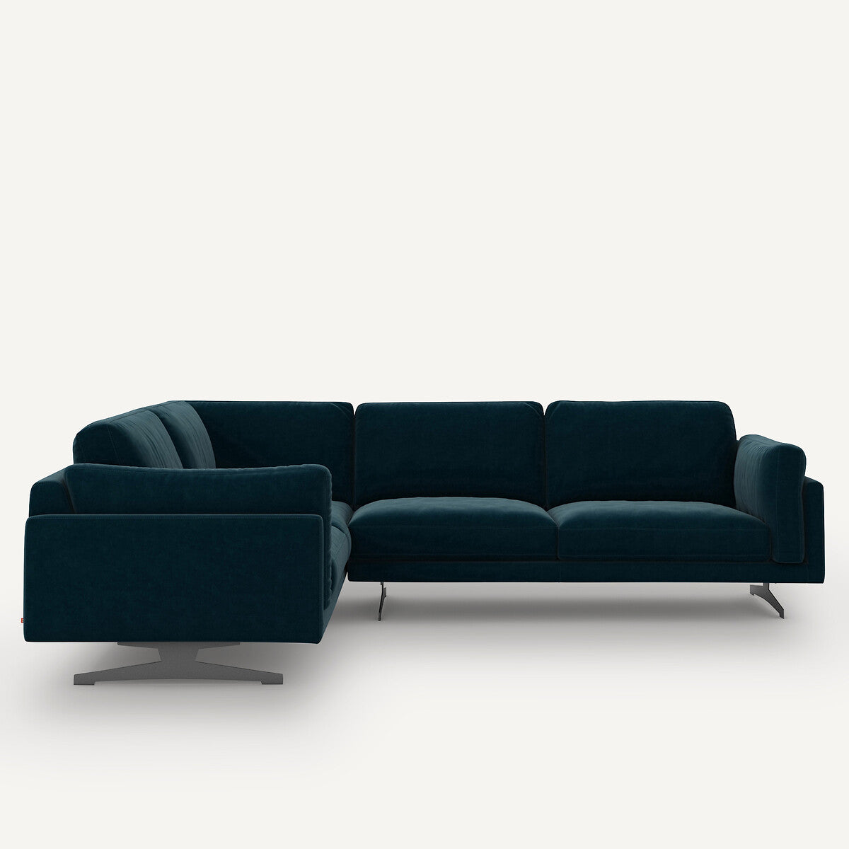 Sofá seccional Azul pavo real - LYANNA