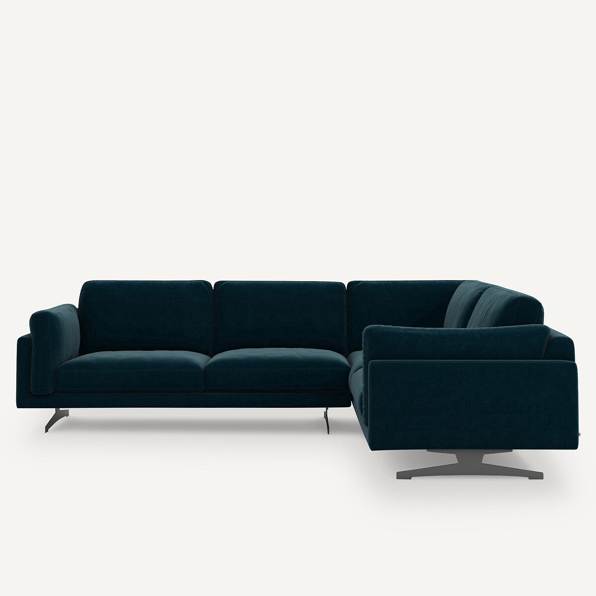 Sofá seccional Azul pavo real - LYANNA