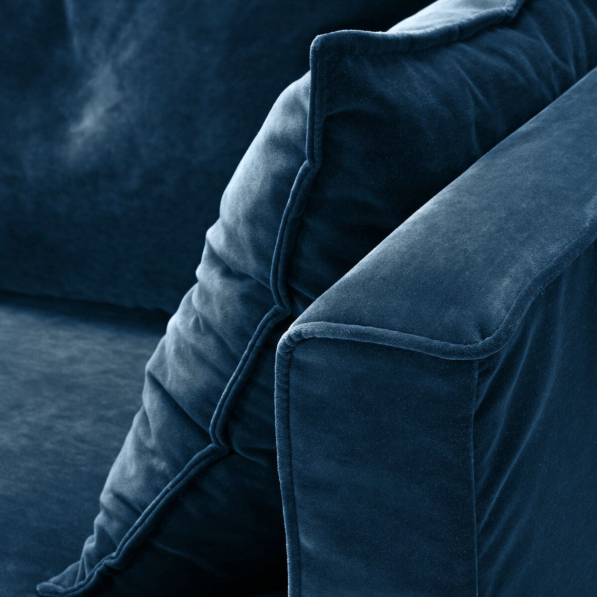 Sofá seccional Azul pavo real - VELARYON