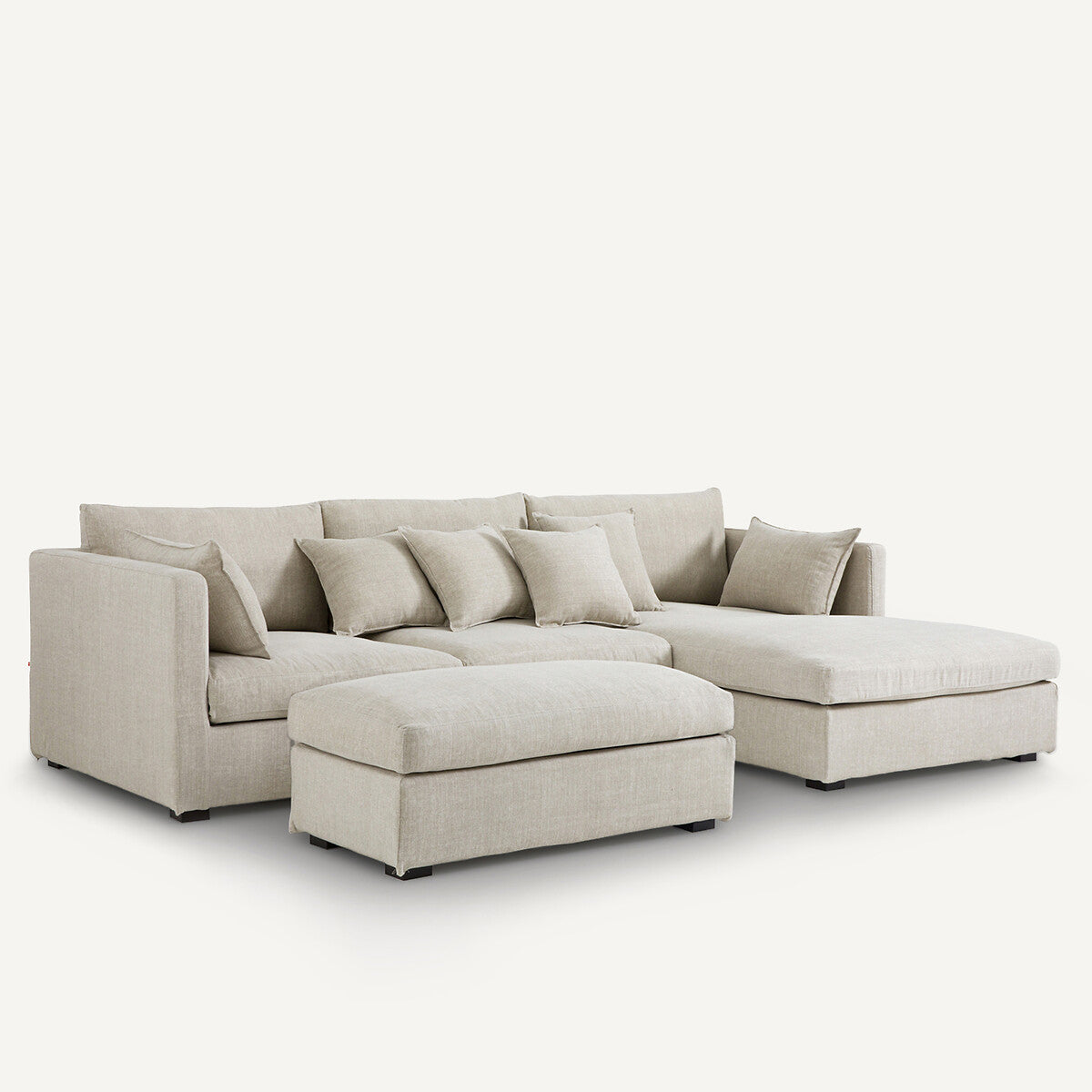 Sofá seccional Beige - LANCEL