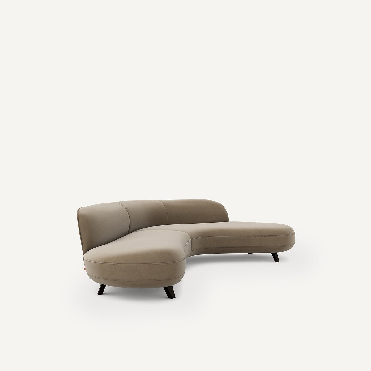 Sofá seccional Beige ceniza - BEESBURY