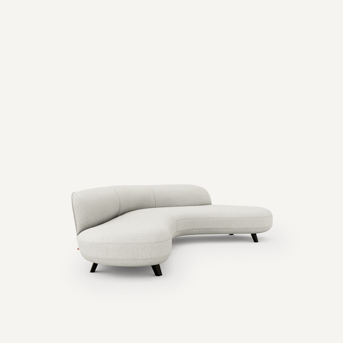 Sofá seccional Beige grisaceo - BEESBURY