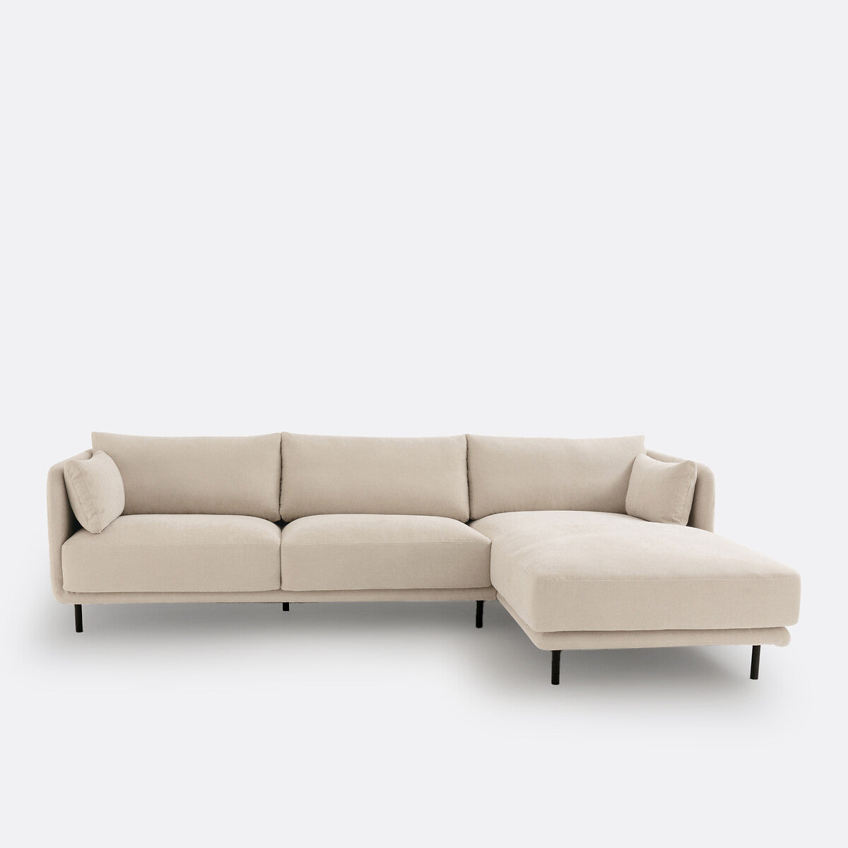 Sofa seccional Beige grisaceo - TYRELL
