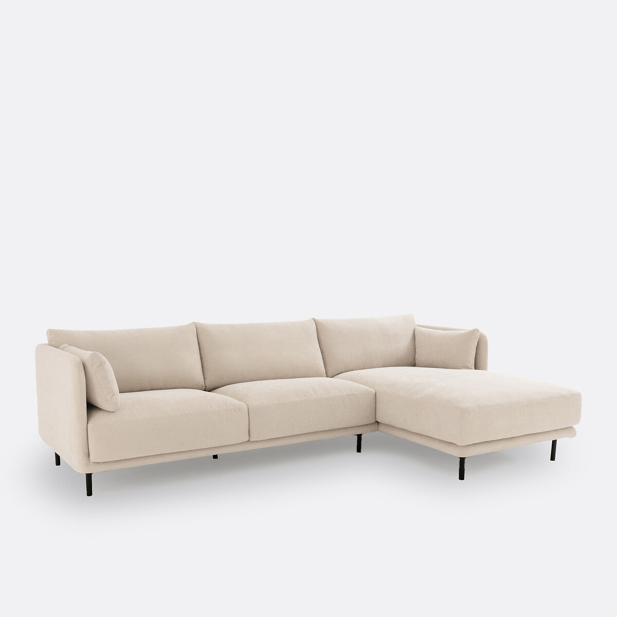 Sofa seccional Beige grisaceo - TYRELL