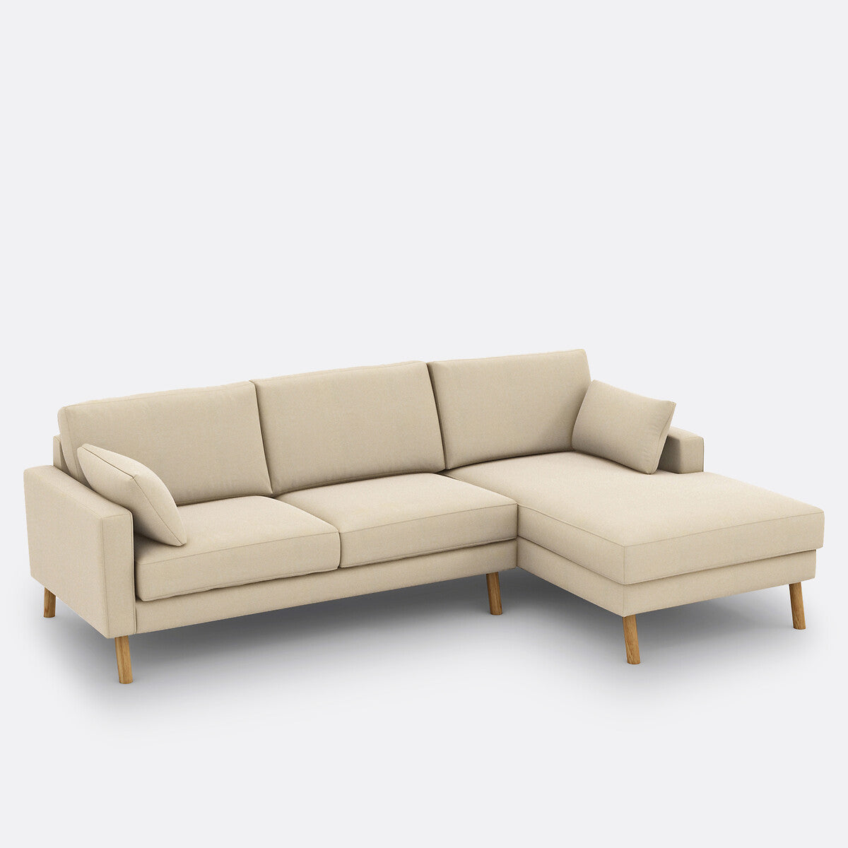 Sofá seccional Beige natural - BAELON