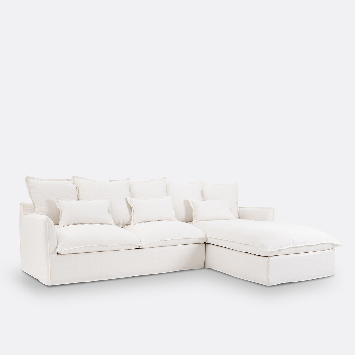 Sofá seccional Blanco mate - GIARDINI