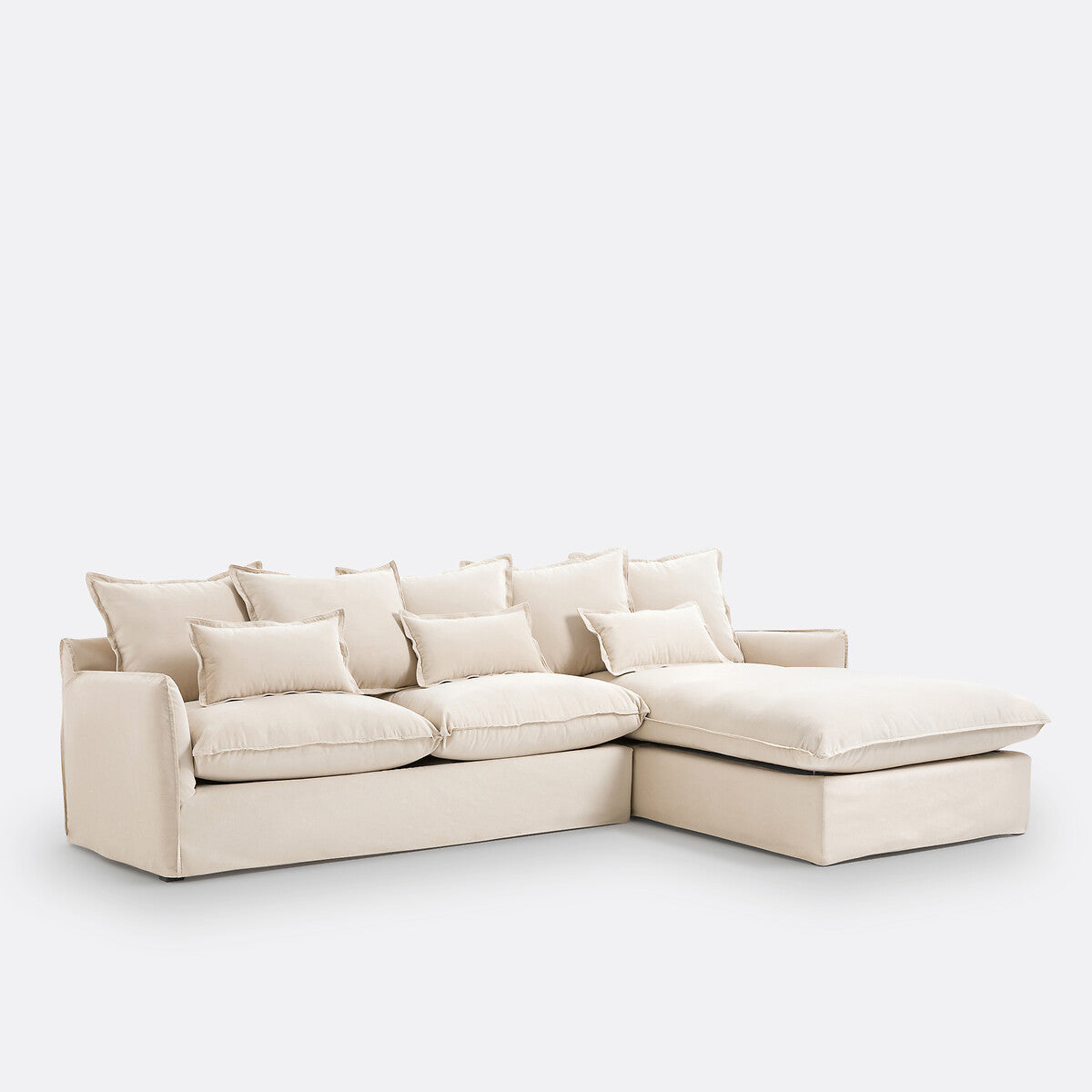 Sofá seccional Crudo claro - GIARDINI