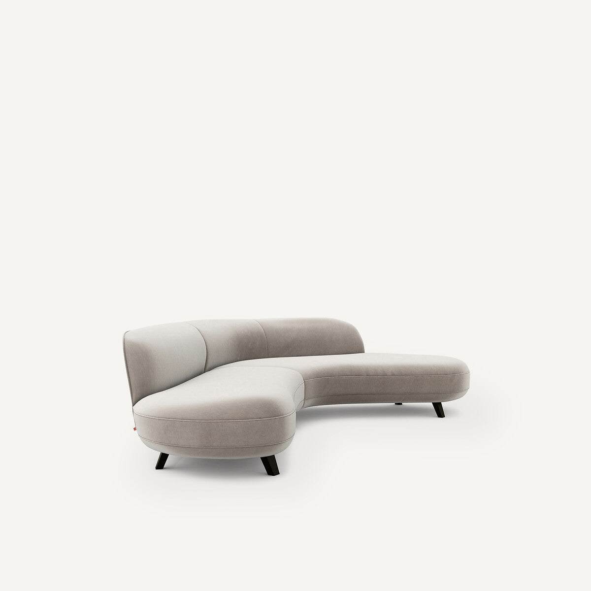 Sofá seccional Gris - BEESBURY