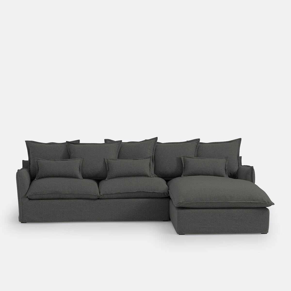 Sofá seccional Gris - GIARDINI