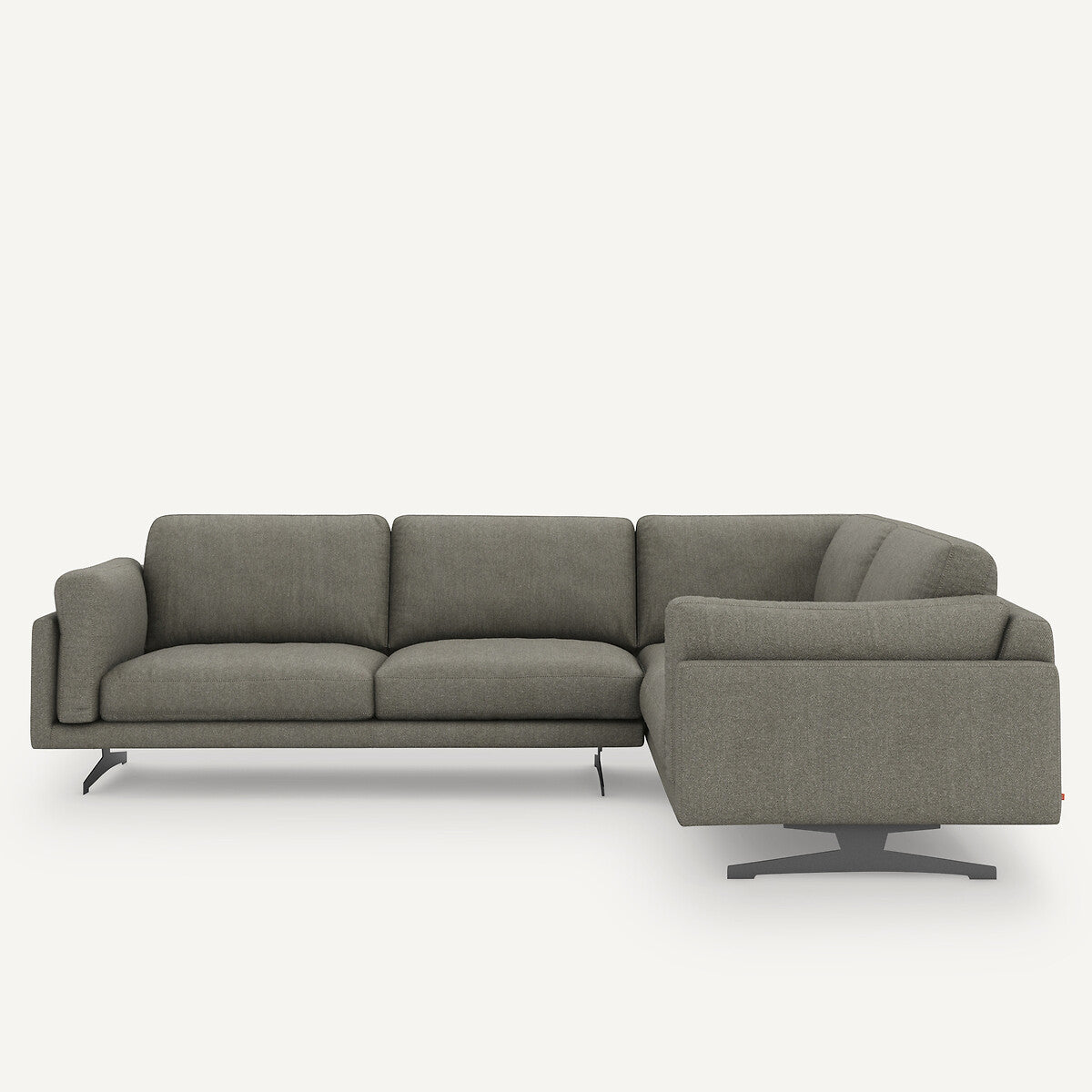 Sofá seccional Gris/Natural - LYANNA