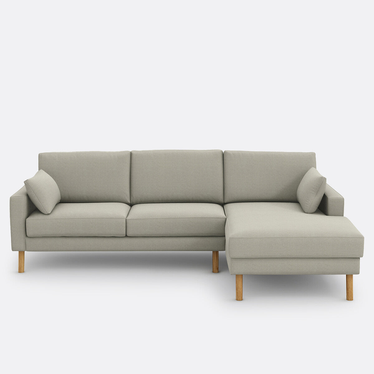 Sofá seccional Gris claro - BAELON