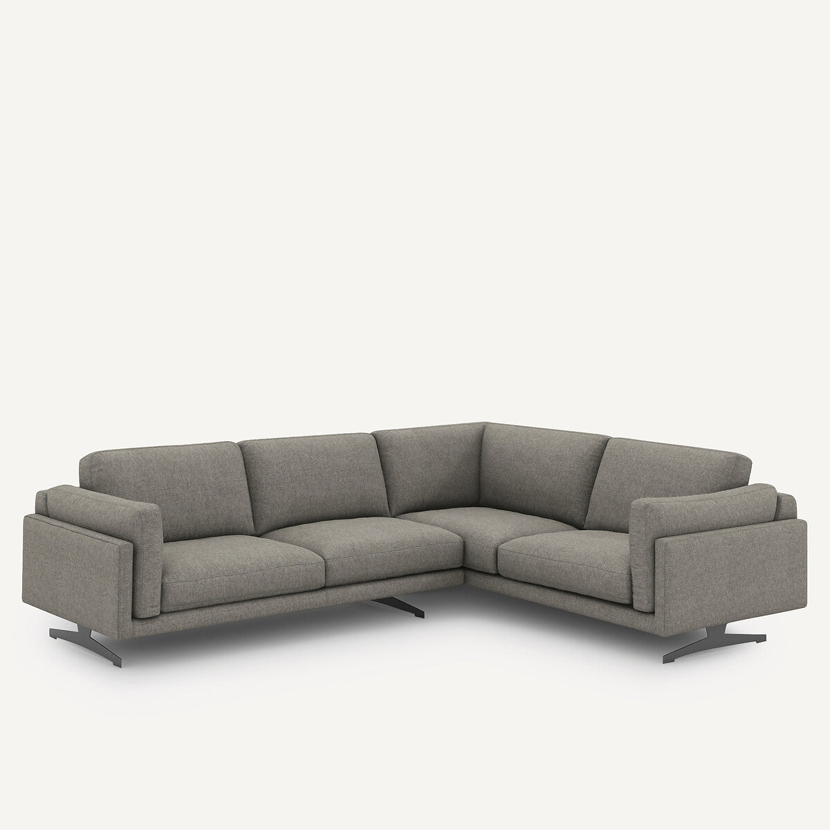 Sofá seccional Gris granito - LYANNA