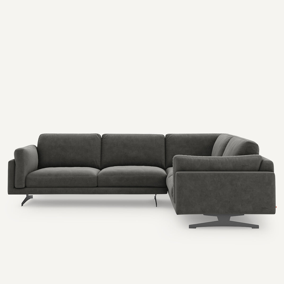 Sofá seccional Gris marrón - LYANNA