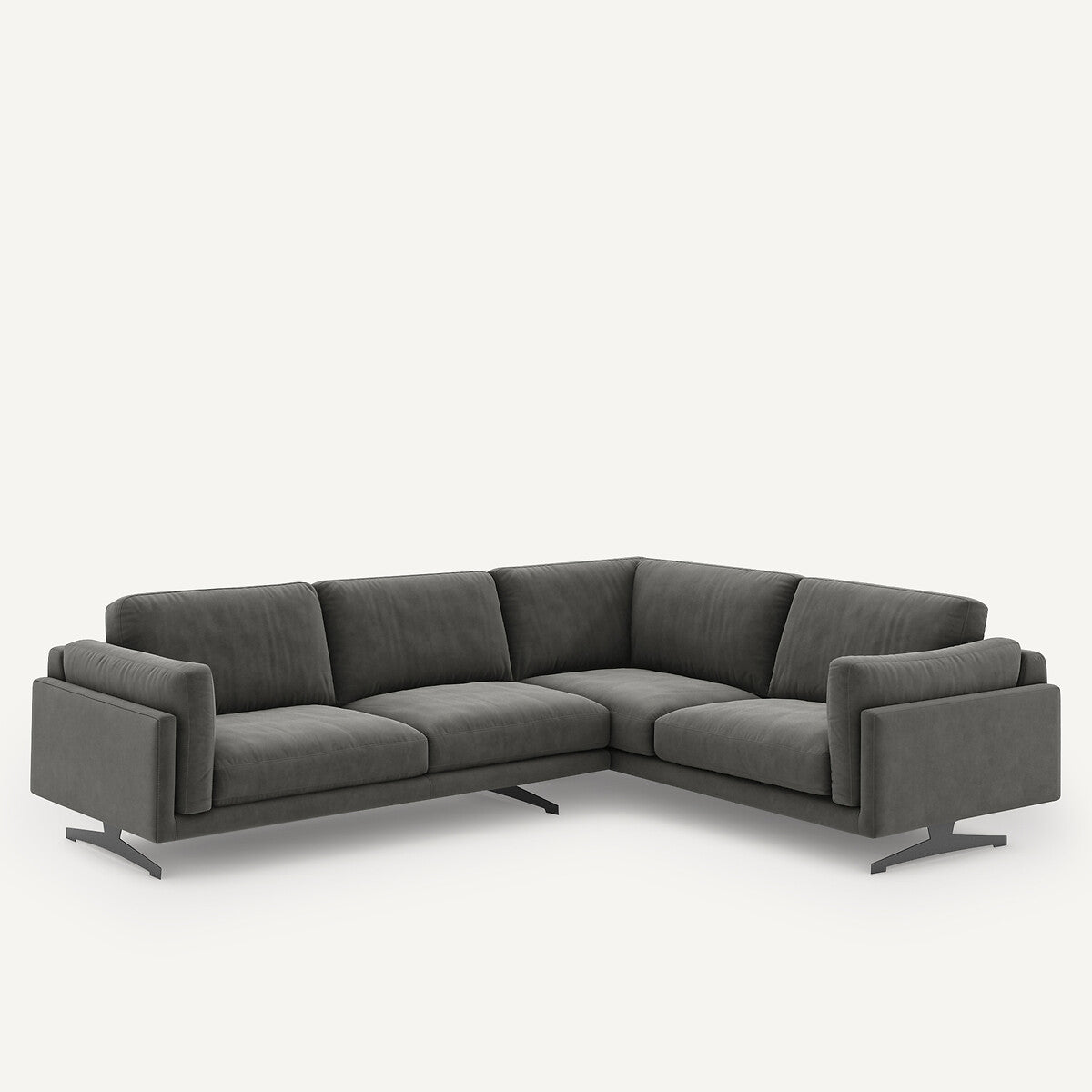 Sofá seccional Gris marrón - LYANNA