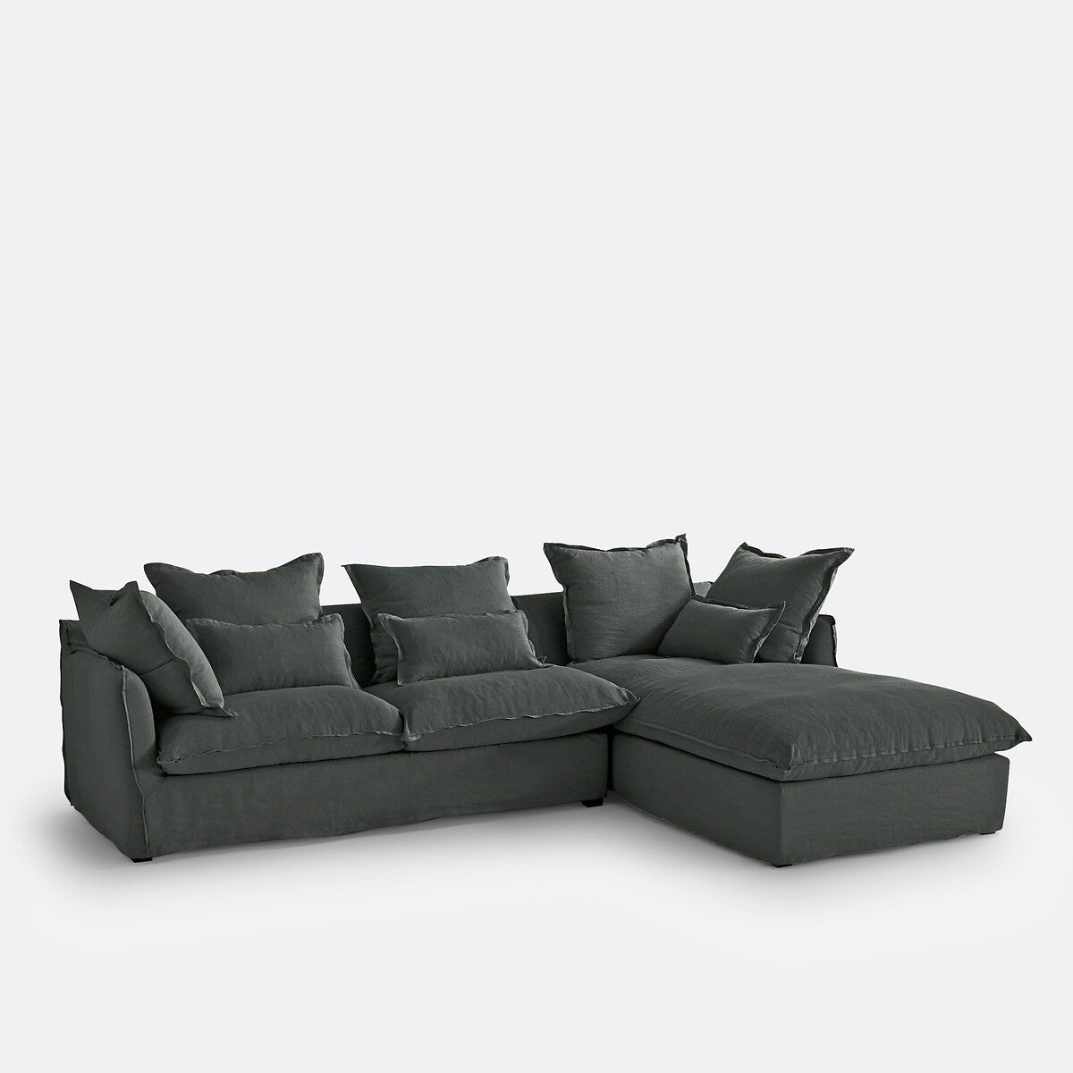 Sofá seccional Gris oscuro  - GIARDINI