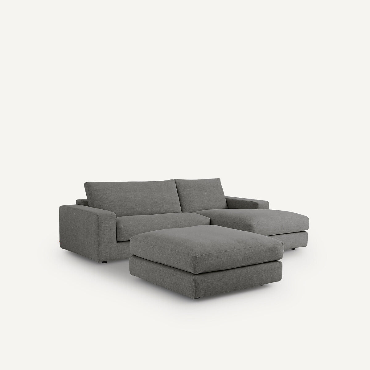 Sofá seccional Gris oscuro - HARWIN