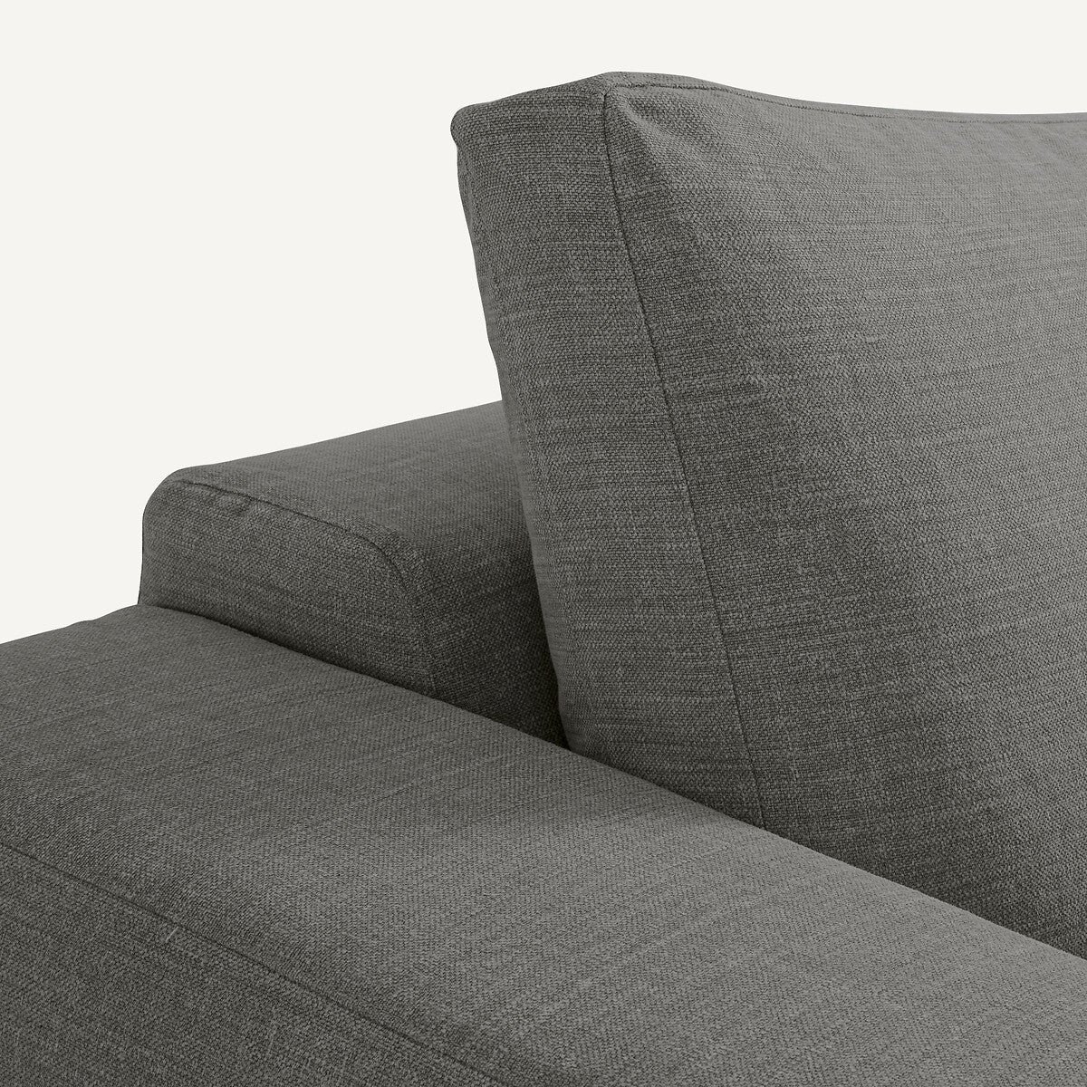 Sofá seccional Gris oscuro - HARWIN