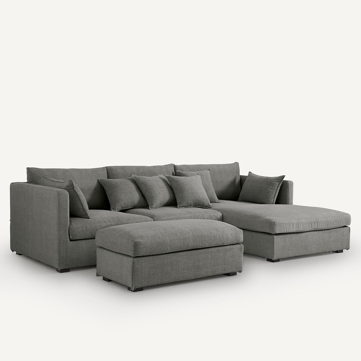 Sofá seccional Gris oscuro - LANCEL