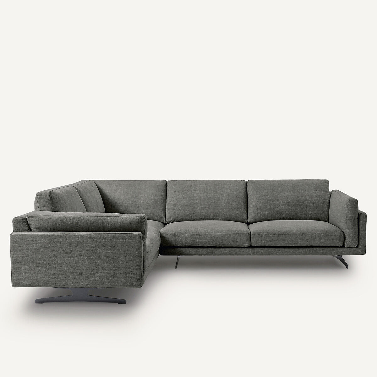 Sofá seccional Gris oscuro - LYANNA