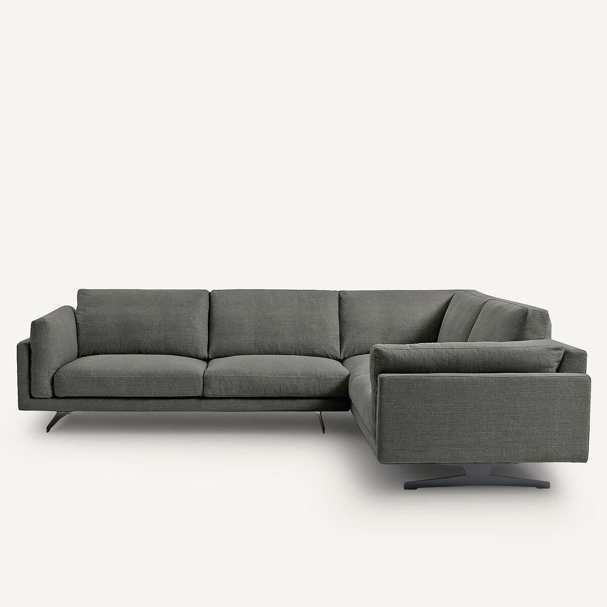 Sofá seccional Gris oscuro - LYANNA