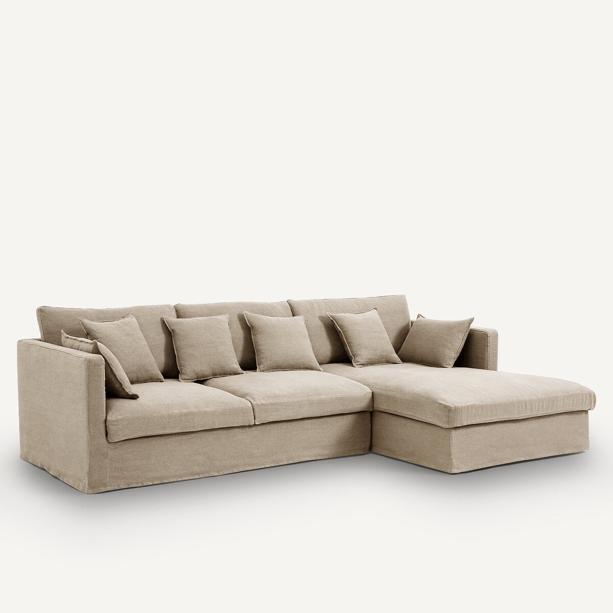 Sofá seccional Natural - LANCEL